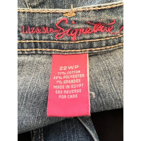 Liz & Me Signature Women's Bootcut Jeans Size 263W Blue High Rise 5 Pockets - Picture 3 of 12